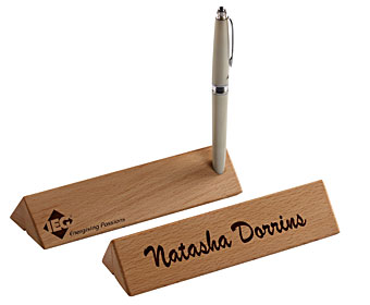 Corporate Wooden Pen Stand-1014
