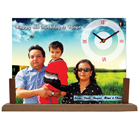 Wooden Base Photo Frame Clock-HBC86