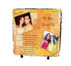 Photo Stone Plaque with Stands - STONE08