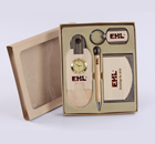 Set of Pen with Stand, Clock, Keychain and Visiting Card Box-112
