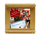 Photo Frame Square Dial Wall Clock-SQC1